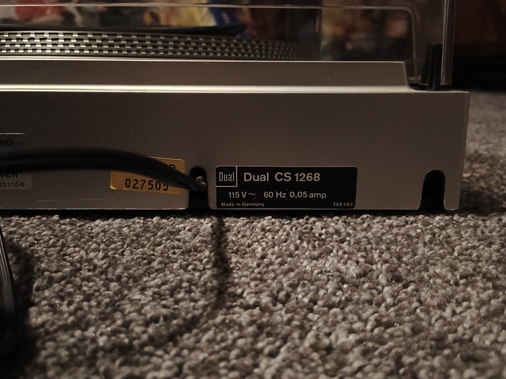 Vintage Dual CS 1268 turntable - tested and working with issues - READ