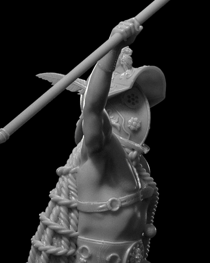 DnD Retiarius Gladiator Roman Mini 32mm Scale (unpainted) TTRPG