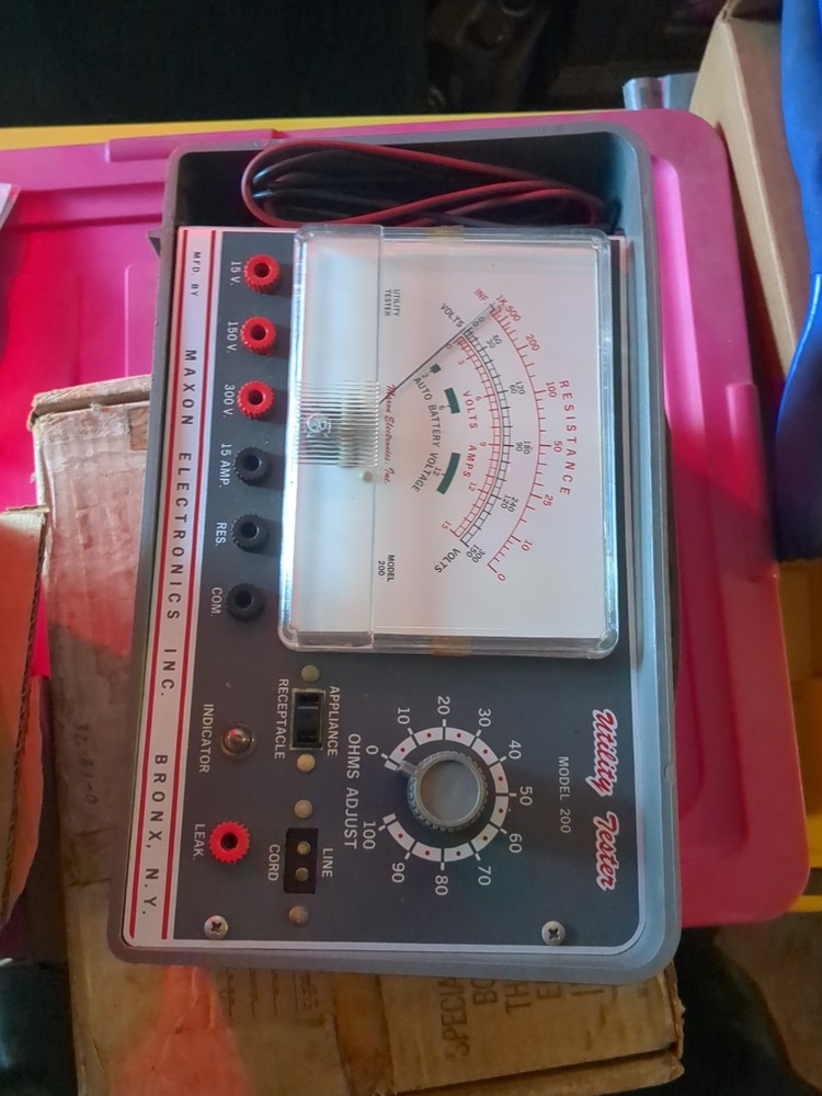 Maxon Electronics Model 200 Utility Tester Vintage