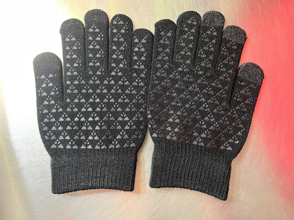 Nertpow Black Unisex Medium Gloves New