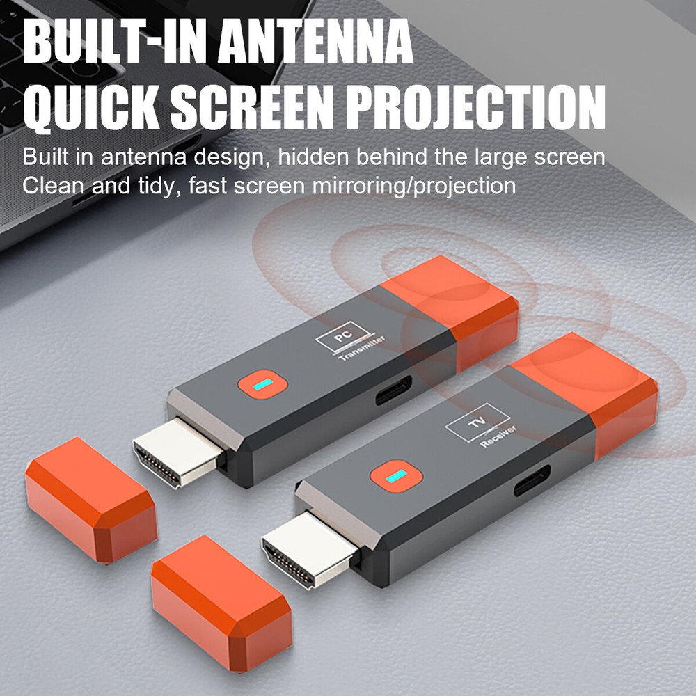 Wireless HDMI Extender Video Transmitter Receiver Screen Mirroring PC To TV