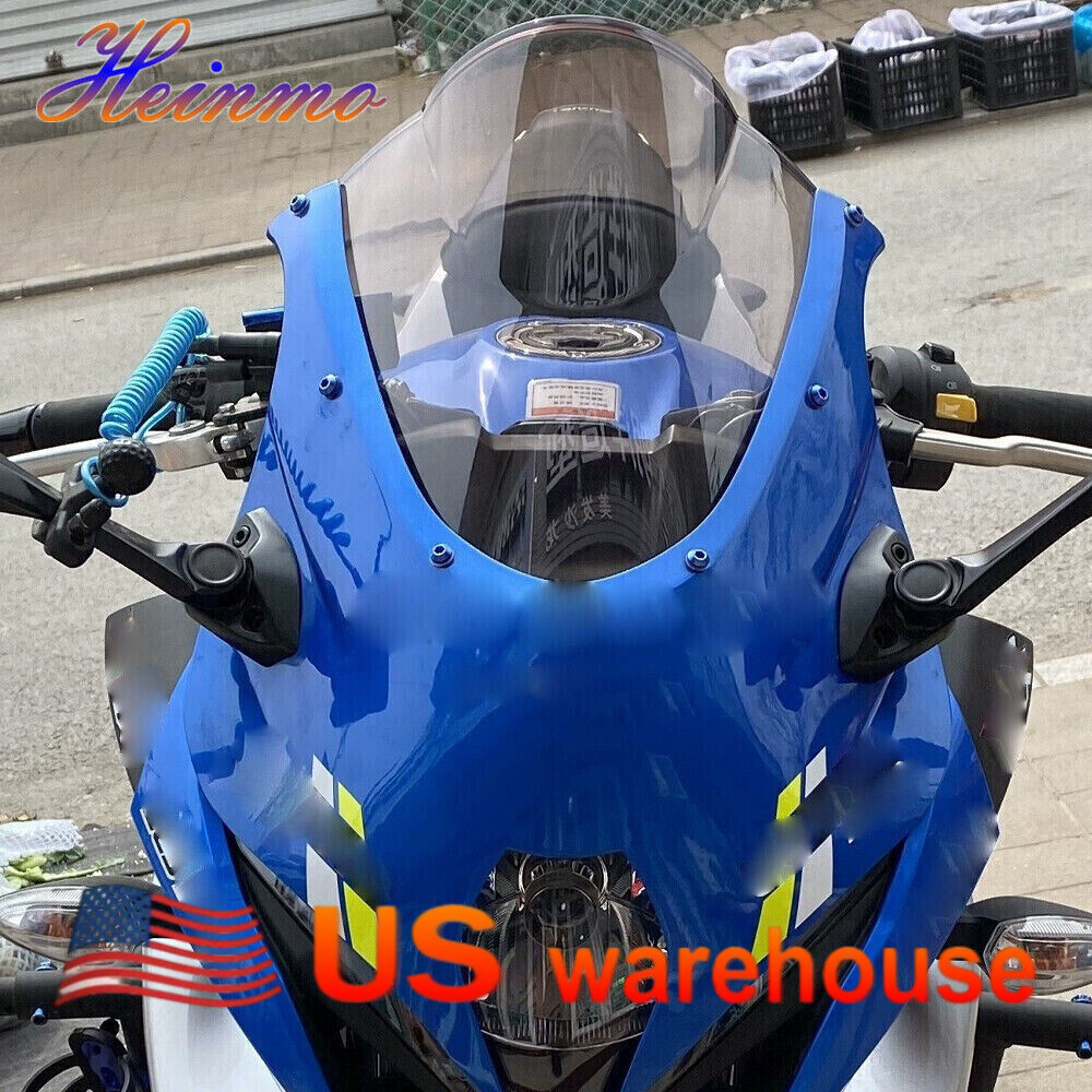 Double Bubble Motorcycle Windshields Windscreen Smoked For 2017 - 2025 GSXR1000