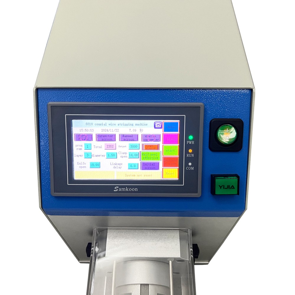 Semi-automatic Coaxial Wire Stripping Machine Multi-layer Rotary 110V