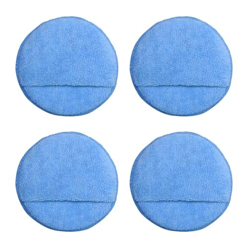 4PCS Microfiber Applicator Pads, 5 Inch Car Wax Foam Applicator with 4pcs