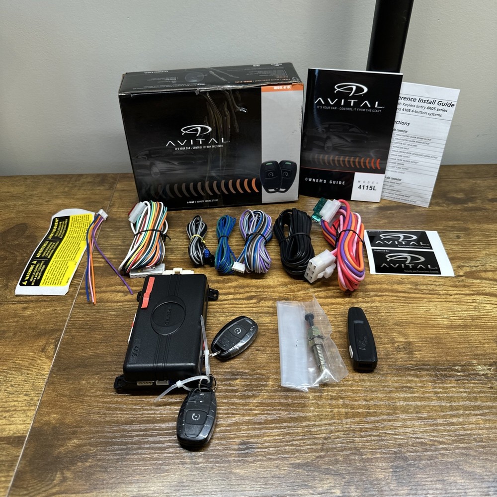 Avital Model 4115L  1 Way 1 Button Transmitter Remote Engine Start System