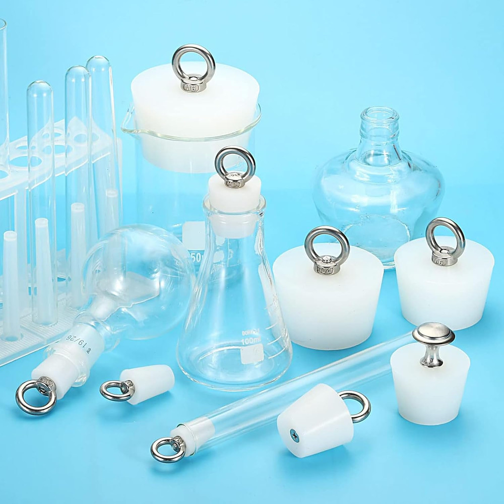 Solid Rubber Stopper,1 Pcs Stainless Steel Silicone Rubber Solid Plug Pipe Ta...