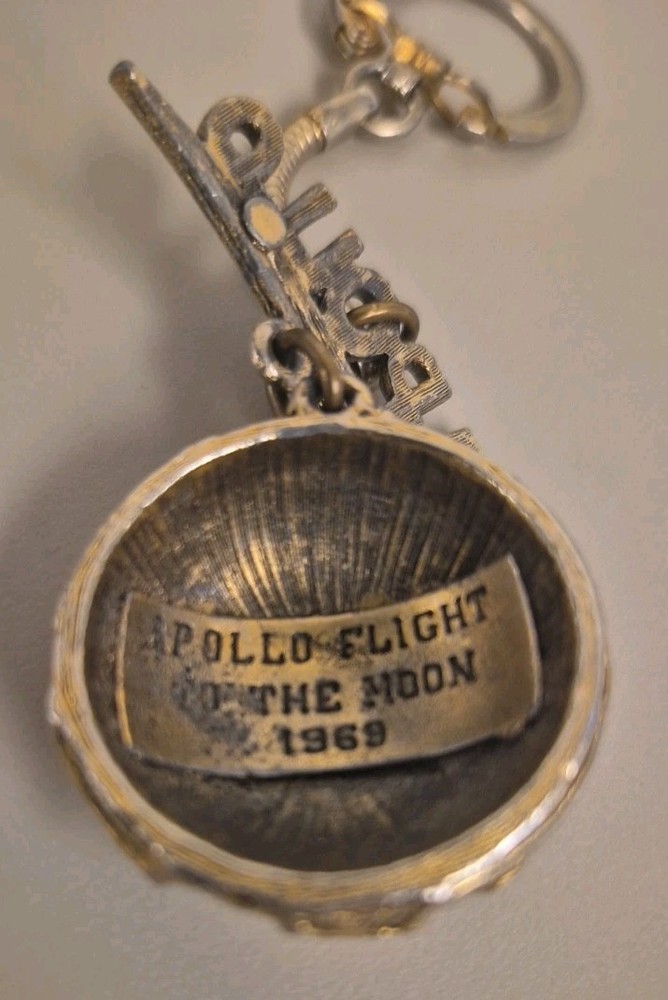 Vintage Apollo First Man on the Moon 1969 Keychain