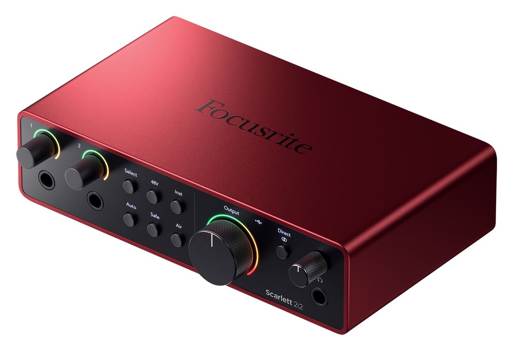 Focusrite Scarlett 2i2 4th Gen Studio Recording USB Audio Interface+Backpack