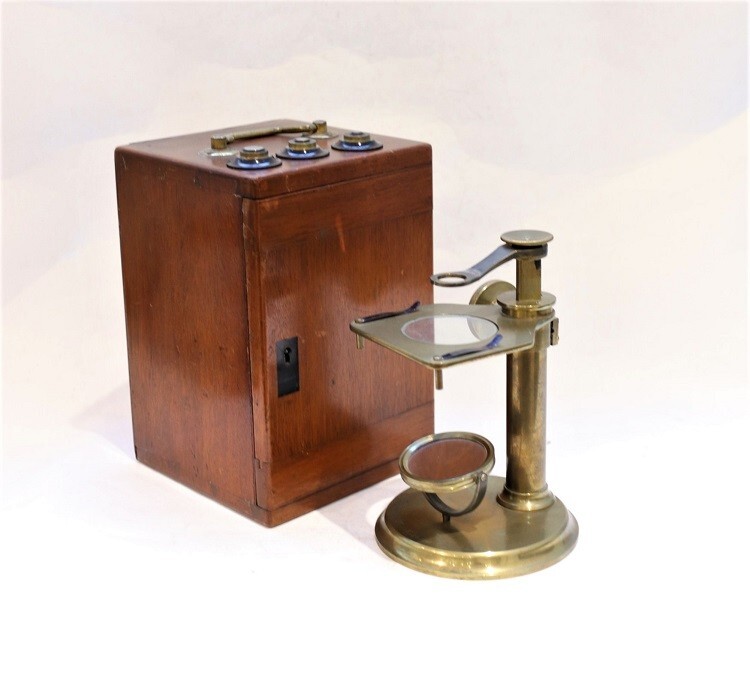 Baker dissecting simple microscope, London, ca. 1870