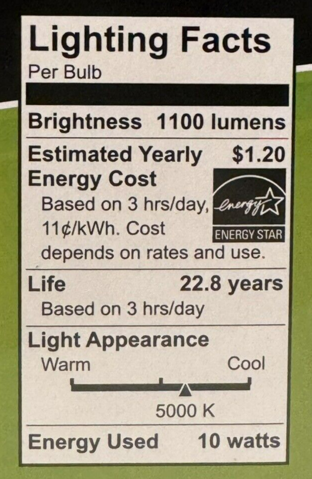 4 MaxLite 75-Watt Frosted White Daylight Bright A19 LEDs w/Medium Base