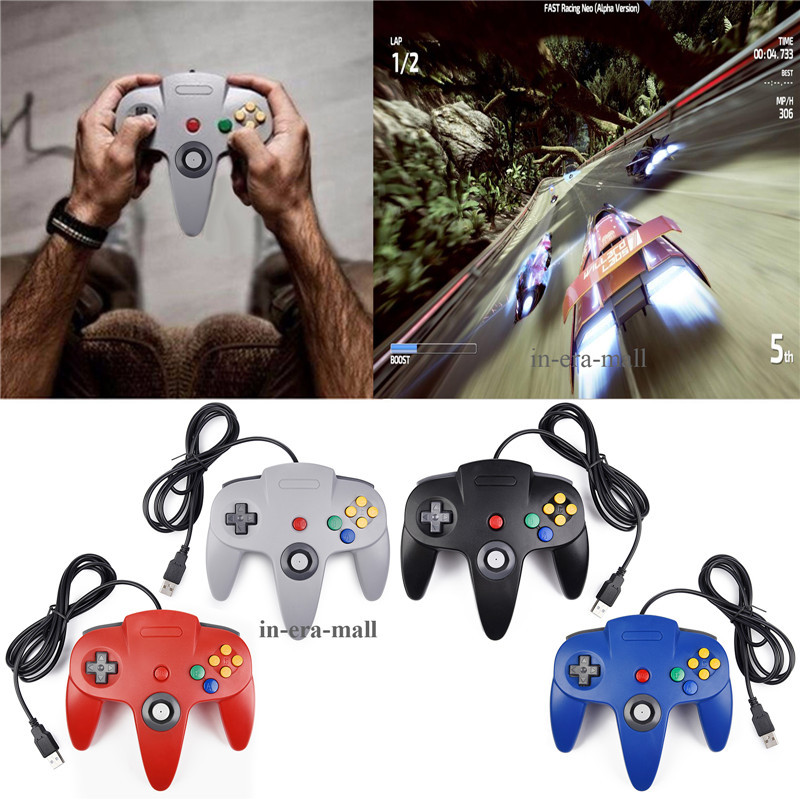 N64 NES SNES USB GAME Controller Wired/4.9ft PAD For PC Windows Raspberry Pi