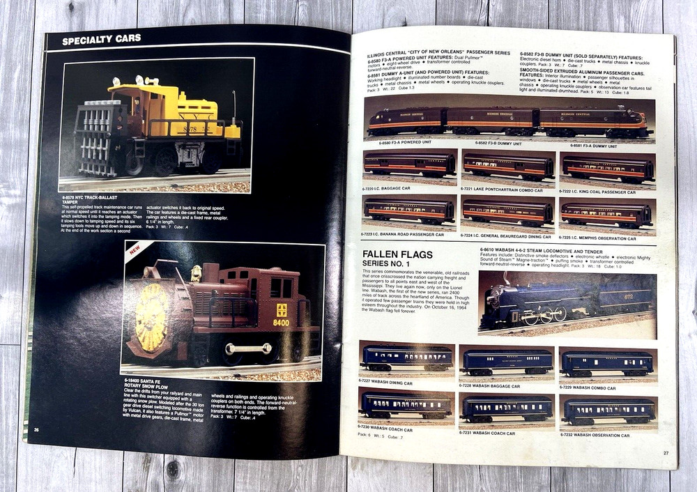 1987 Lionel Train Spring Preview Catalog & 1987 Electric Train & Access. Catalog