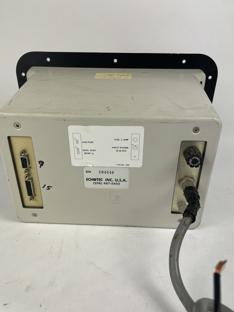 Echotec CTM951 Boat Marine Video Plotter Chartplotter Display