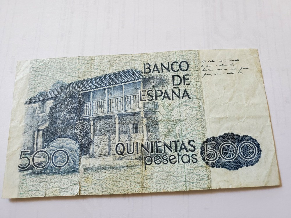 spain banknotes