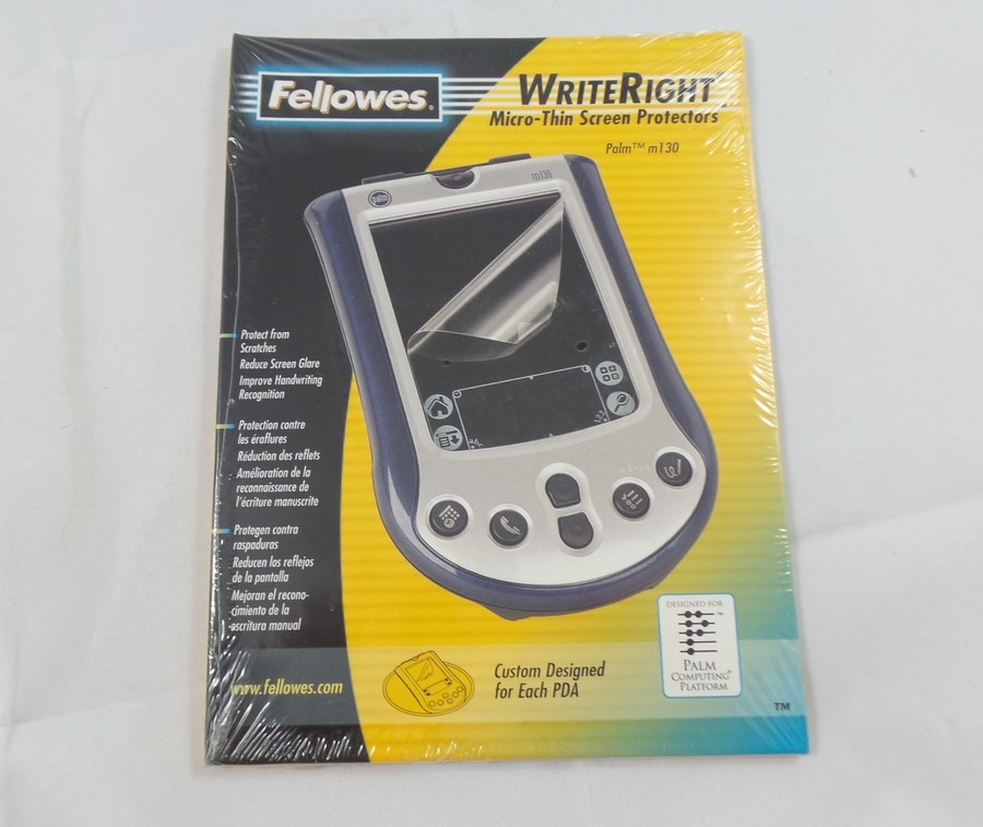 Fellowes WriteRight Micro-Thin Screen Protectors for Palm M130 (98168)