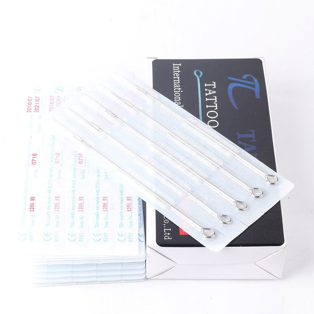 50 Pcs 5 Round Shader Tattoo Needles for Machine & Kits