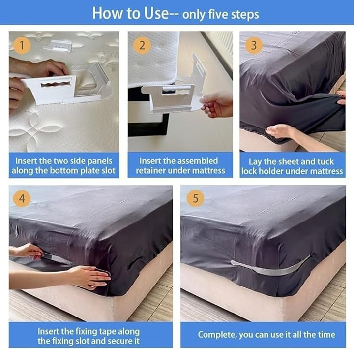 Bed Lock Sheet Holders 4 Pack Bed Sheet Holder