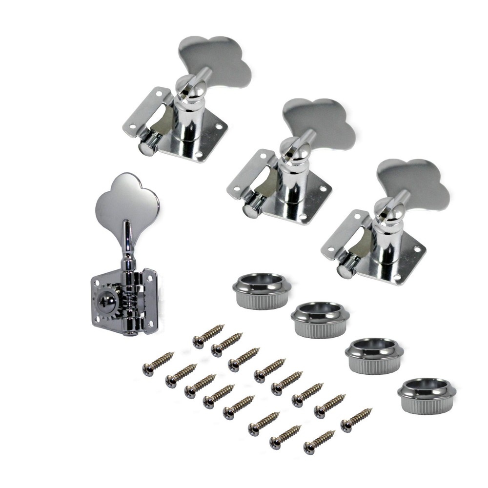 Tuning Machine 4 String Bass Open Frame LH Chrome Bitterroot 080402CH