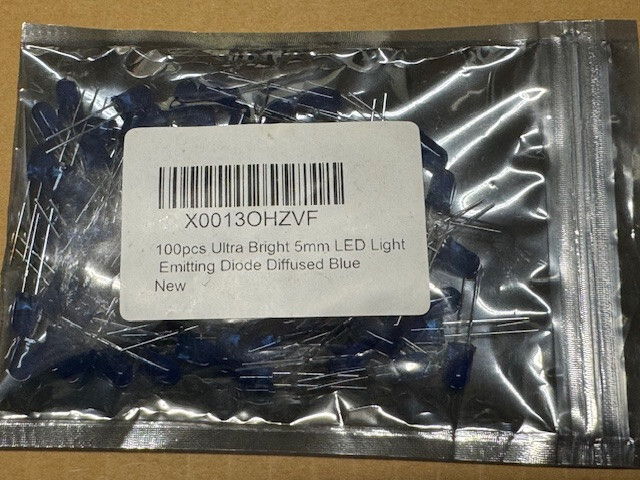 20pks-100pc 5mm Blue LEDs