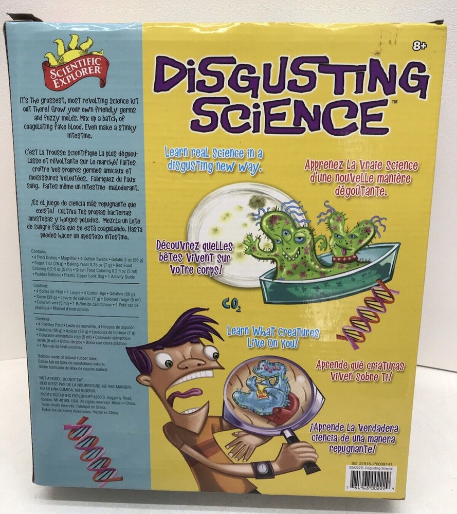 Scientific Explorer Disgusting Science Kit 6n Activities Educational Experiment