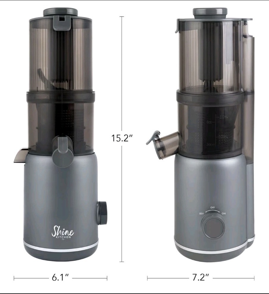 Shine SMB-1 Cold Press Juicer - Compact Hands-Free Continuous Feed... W4