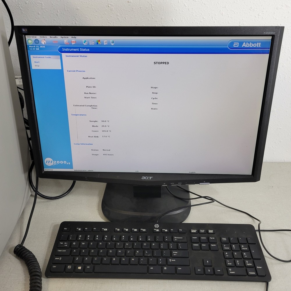 Abbott 9K15-01 m2000rt Real Time PCR Diagnostic System w/ Control Computer