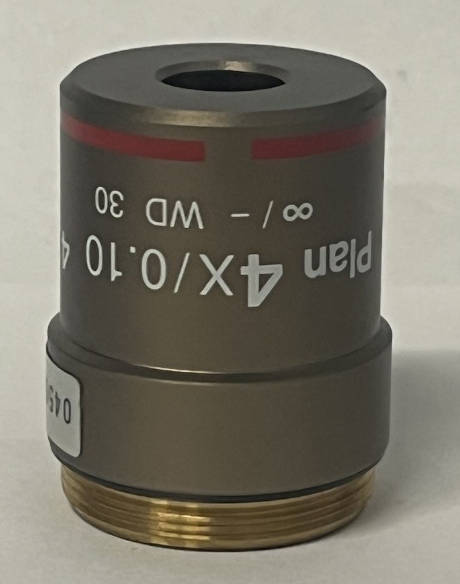 Nikon Plan 4x/0.10 ∞/- WD 30 Microscope Objective
