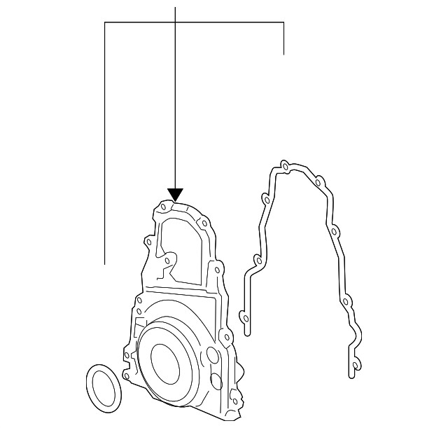 Genuine GM Front Cover 12633908