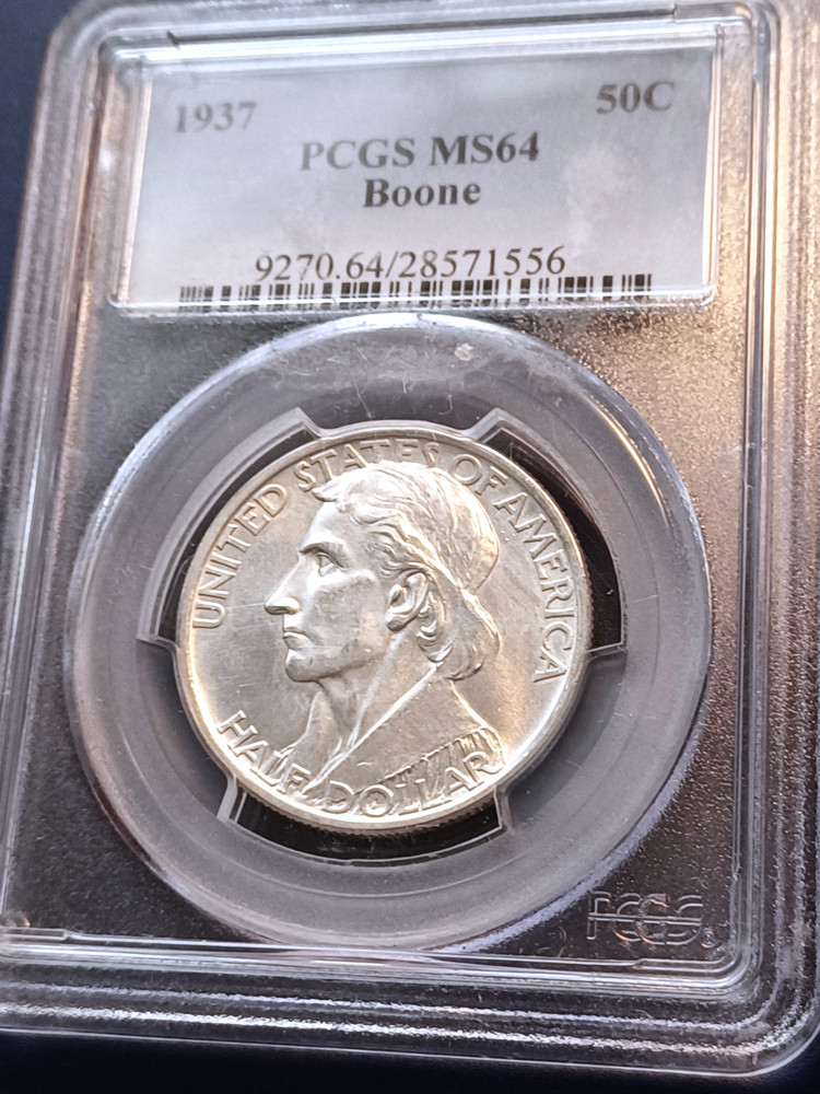 1937 PCGS MS64 Boone Commemorative Half Dollar