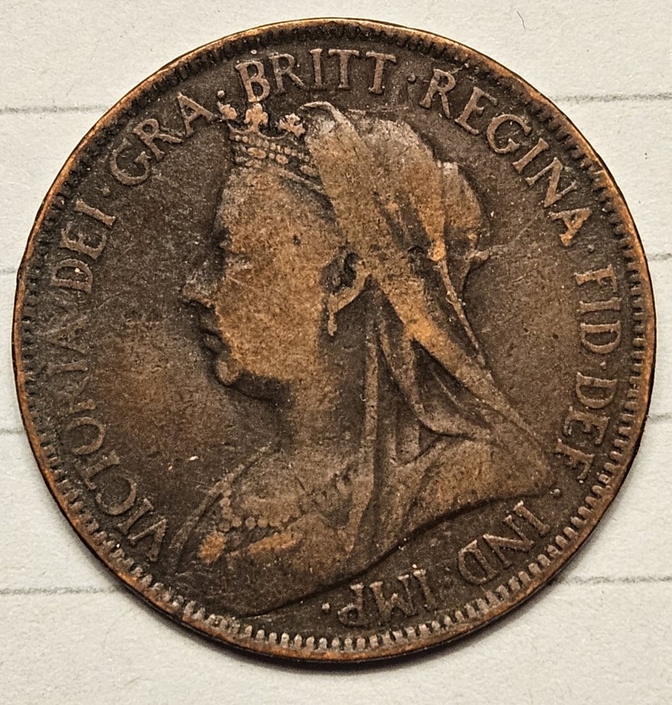 1899 Great Britain Half Penny 1/2 P