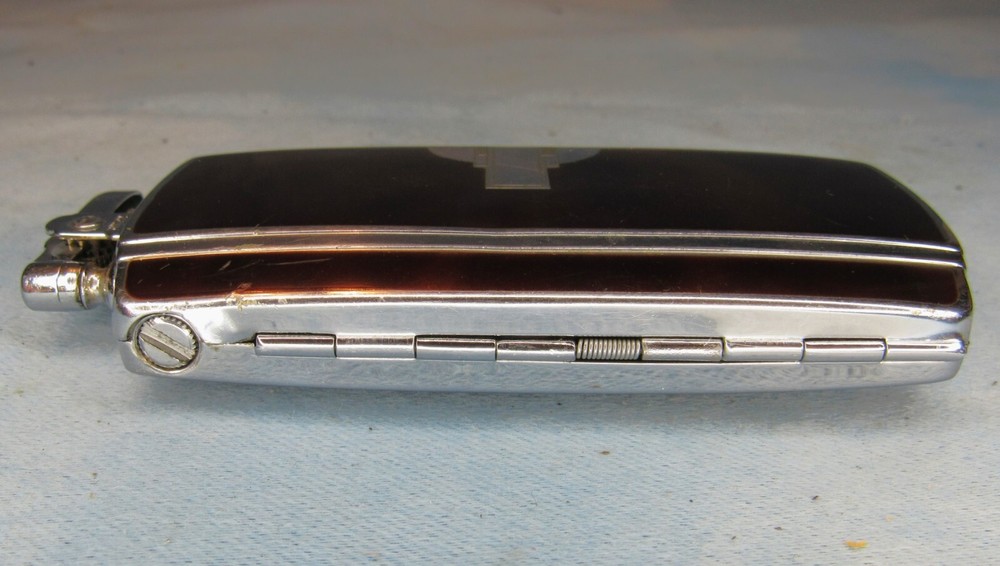 Ronson Art Metal Works Lighter Cigarette Case