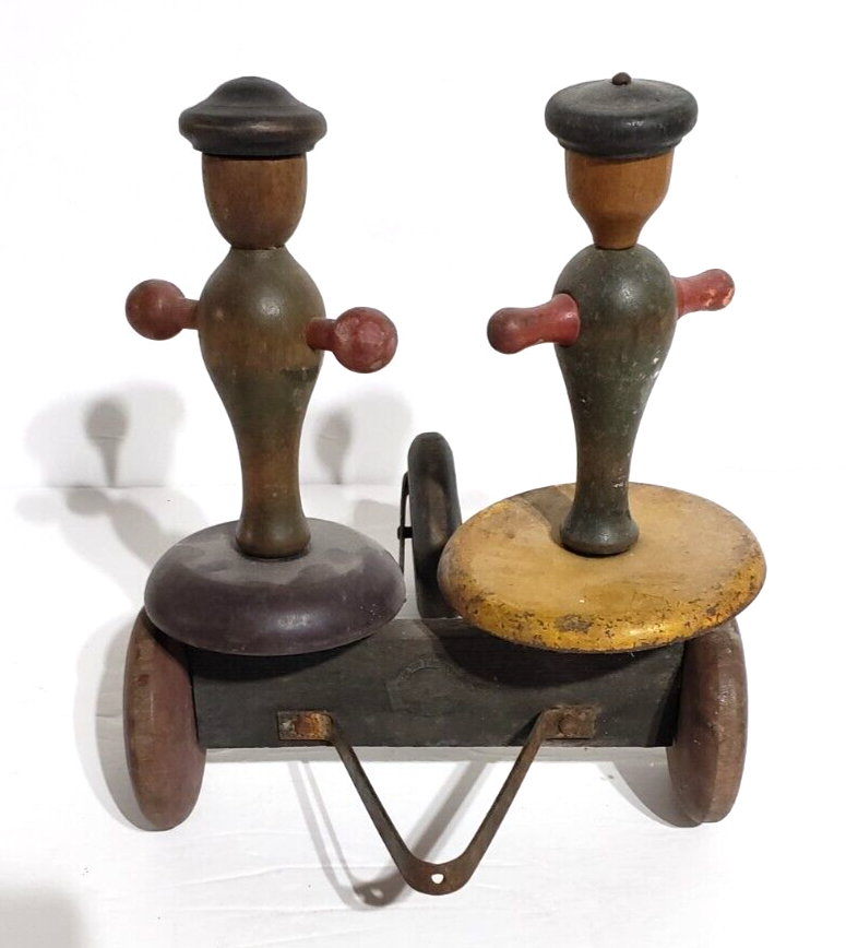 Antique Wooden/Metal Pull Behind Toy