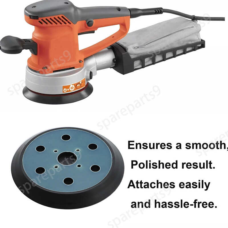 6" 6 Hole Orbit Sander Backing Pad for Ridgid R2611 Hook and Loop Sanding Pad
