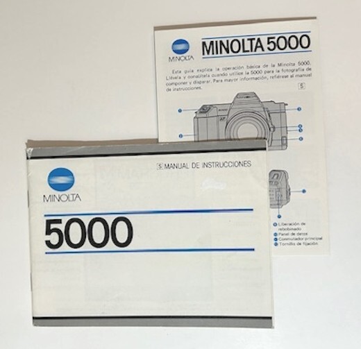 Minolta 5000 (Spanish Instruction Manual) with Instructions In Brief
