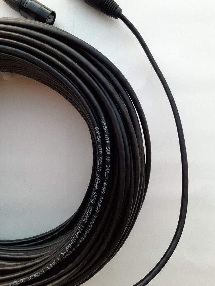 PRO CAT-5e Tactical UTP w/Neutrik Ethercon Digital Cable on reel 250ft