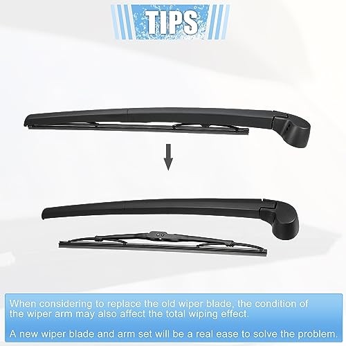 Rear Windshield Wiper Blade Arm Replacement Set Quality Fit for Audi A3