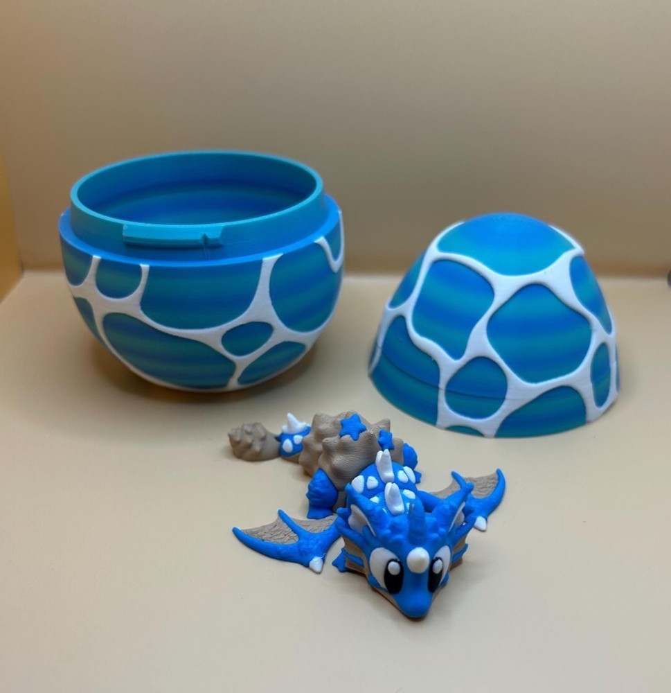 3D Printed Jiggle Pet Seashell Dragon