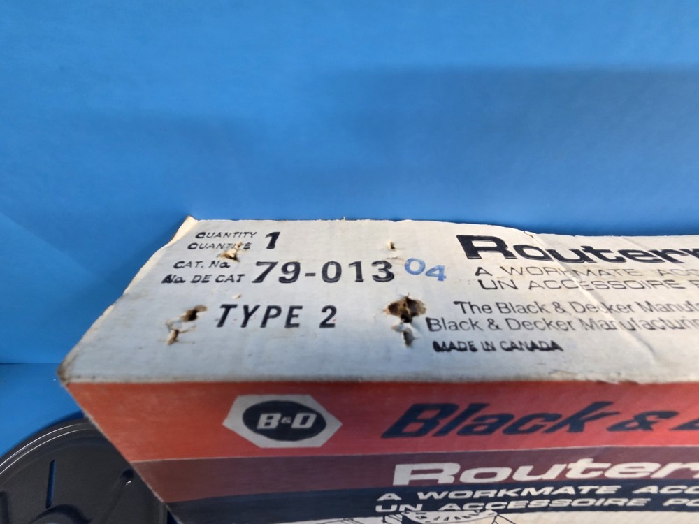 Black & Decker Workmate Routermate 79-013 Router Table Accessory NOS Canada