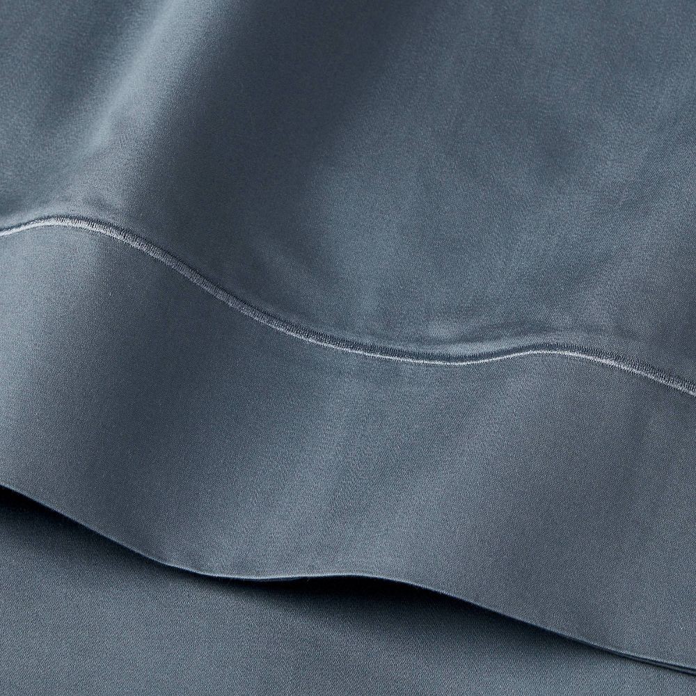 King 800 Thread Count Hotel Collection Single Barratta Pillowcase Slate Blue -