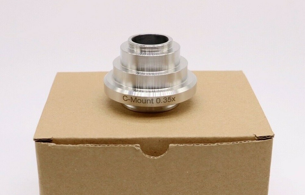 New 0.35x Adjustable C-mount Camera Adapters Relay Lens for Leica Microscope