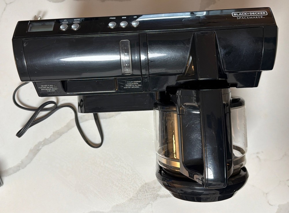 Black & Decker Spacemaker Programmable 12-Cup Coffeemaker Black