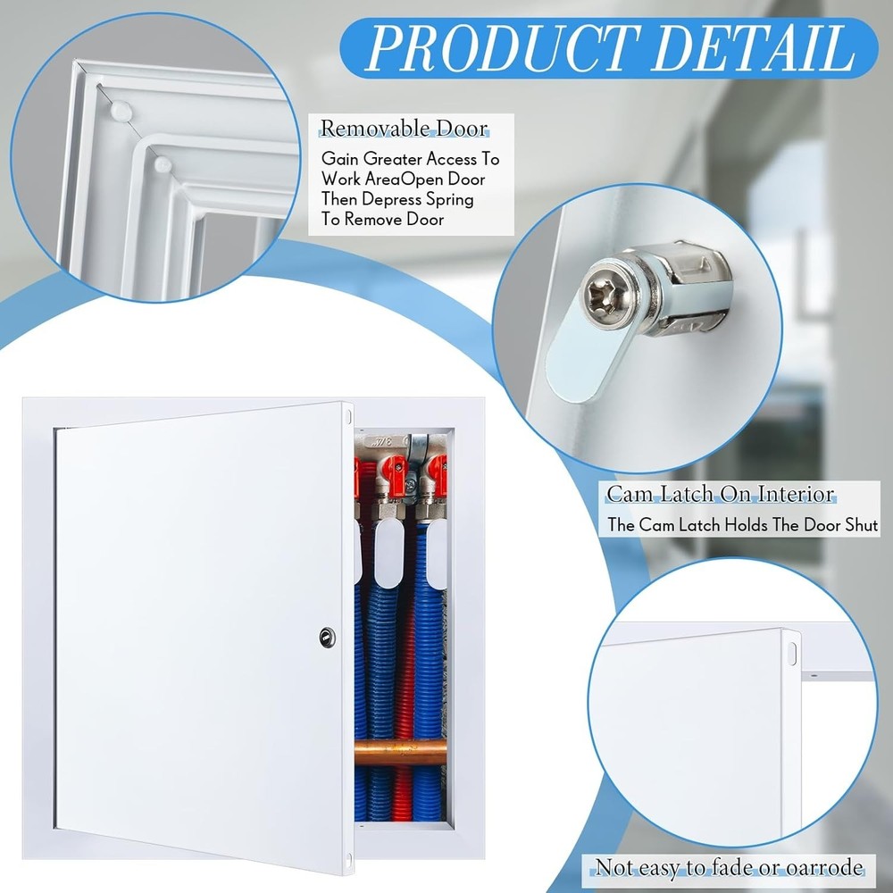 24 x 24 Inch Prism White Access Panel - Ideal for Plumbing & Electrical Needs