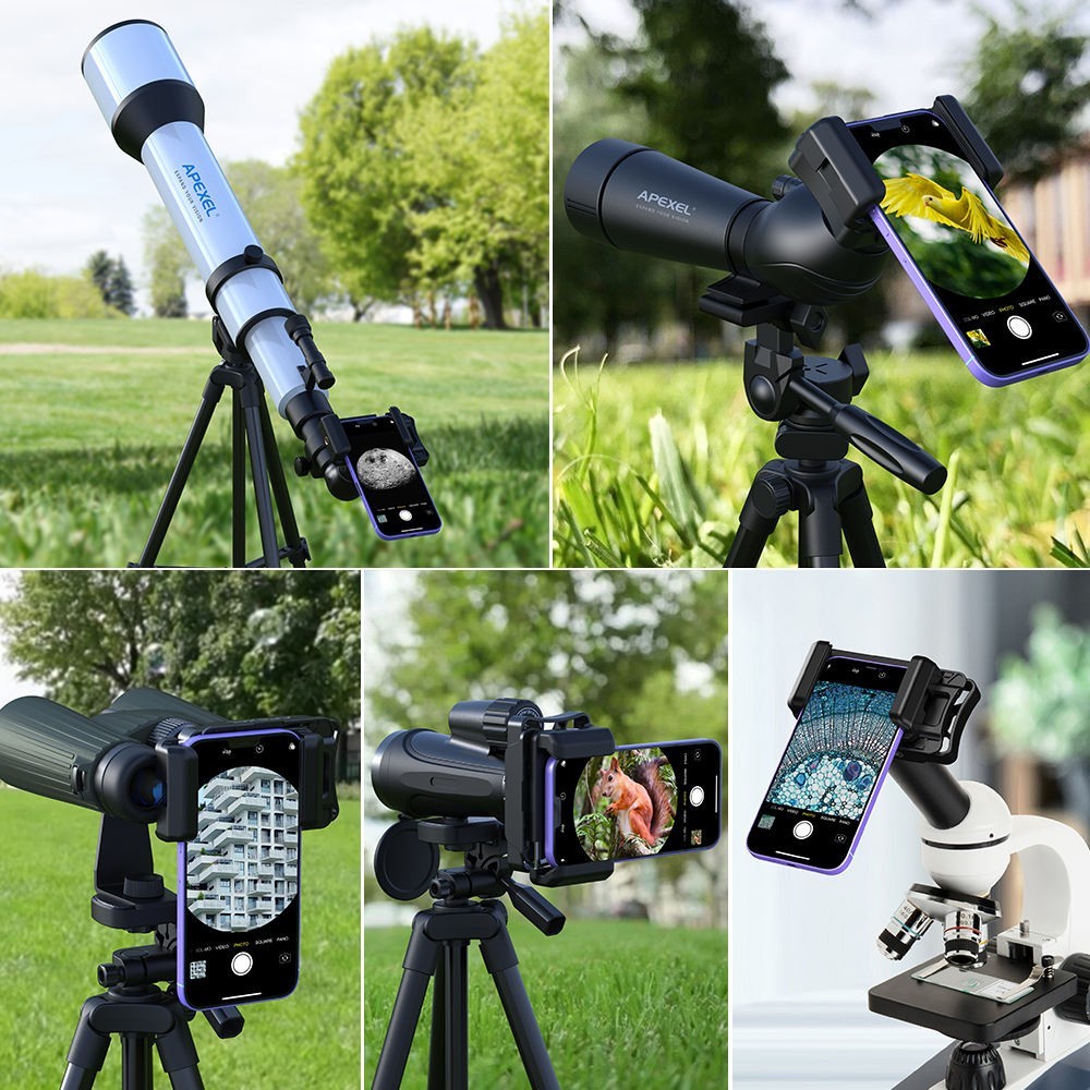 Hunting Phone Scope Mount – Smartphone Adapter for Spotting Scope, Binoculars
