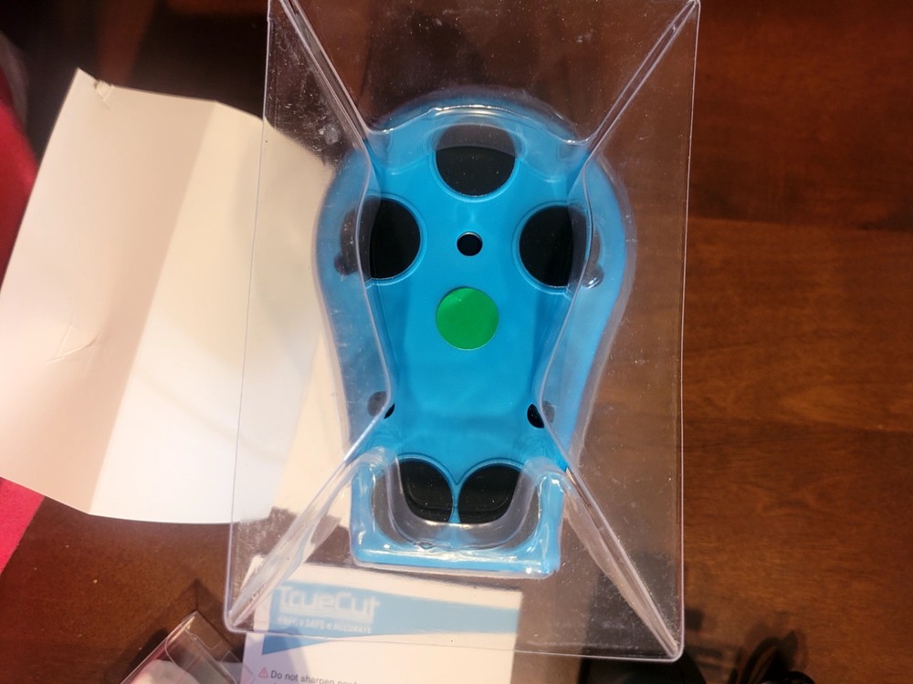 TRUE SHARP 2 High Quality Power Rotary Blade Sharpener Blue New/Open Box