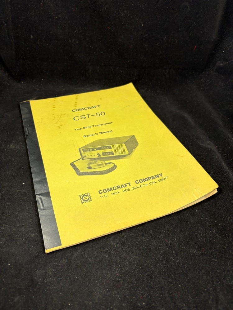 Comcraft CST-50 Two Band Transceiver Owners Manual