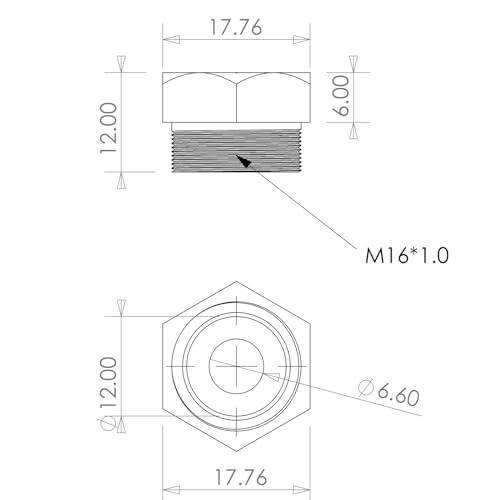 Hand Rivet nut Tool Mandrel (1/4-20)