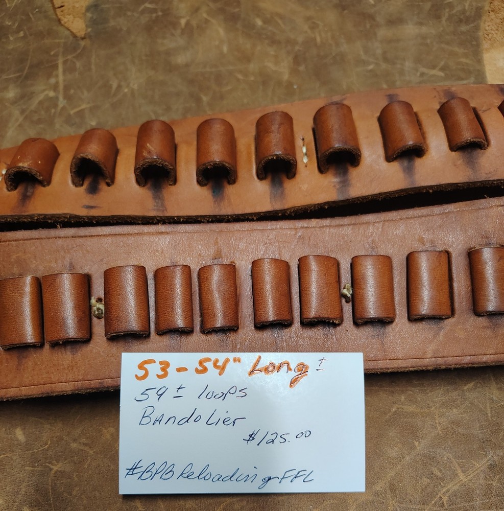 2 Leather Ammunition Belts Bandoliers