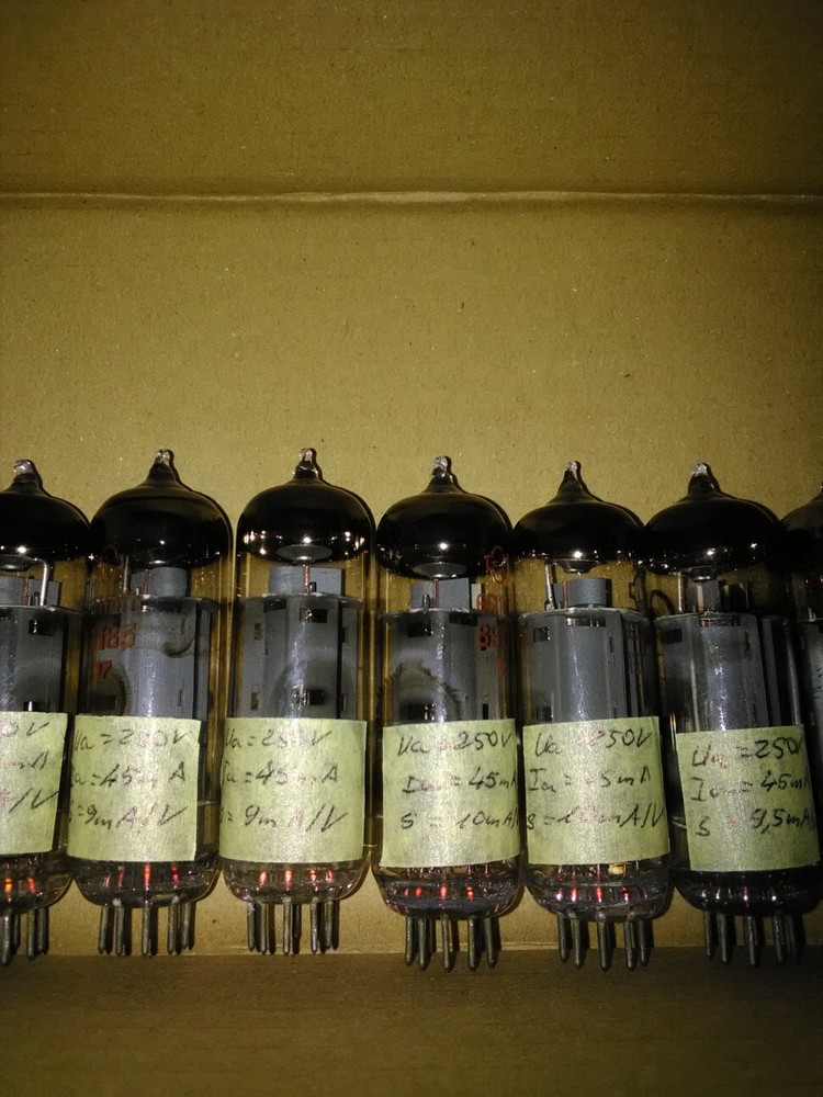 6P14P/EL84 -8pcs( max strong) tested , (working) parameters selected