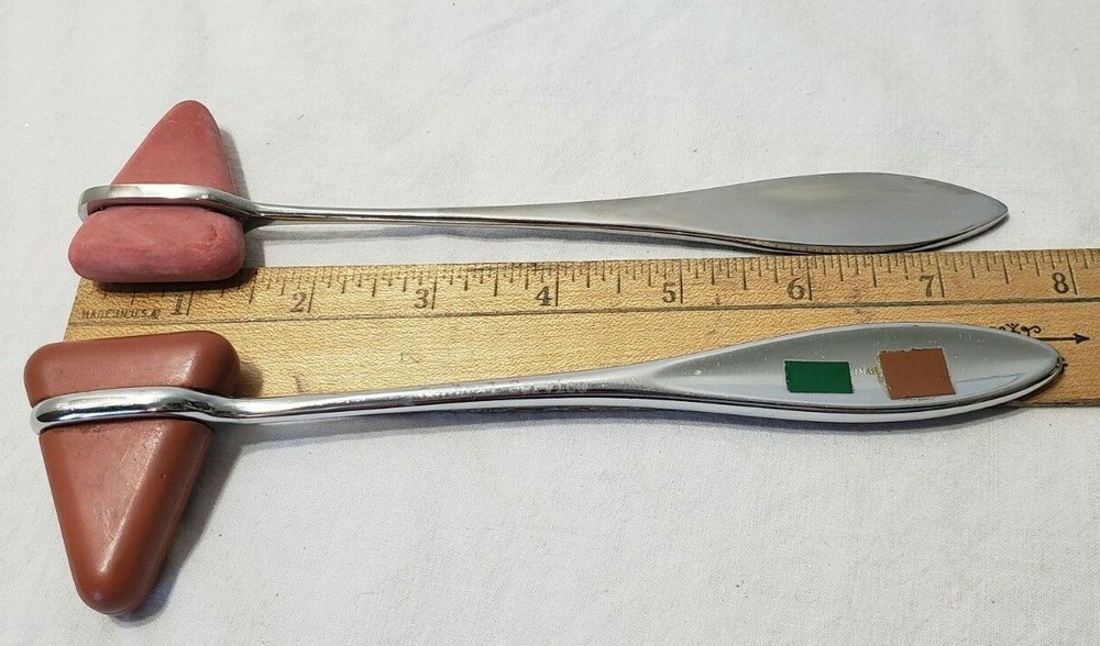 2 Percussion Reflex Hammer Lot Medical Instruments