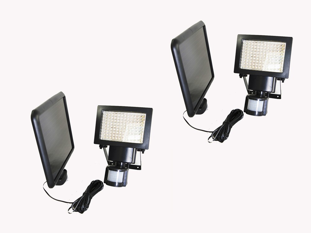 2-Pack 108 SMD LED Outdoor Solar Powered Motion Sensor Security Light - Retail